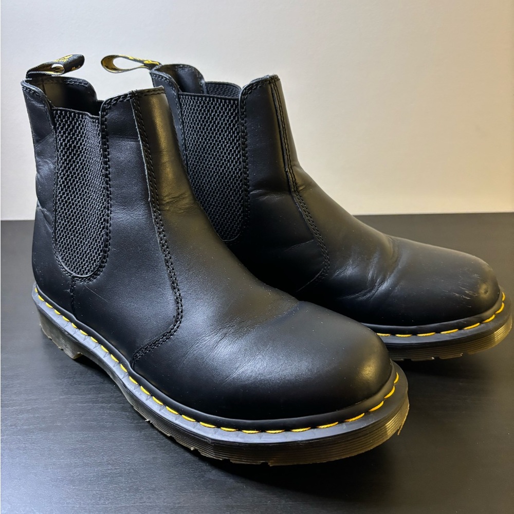 Dr. Marten's Women's Black/Leather Casual Ankle Slip On Boots Size 10